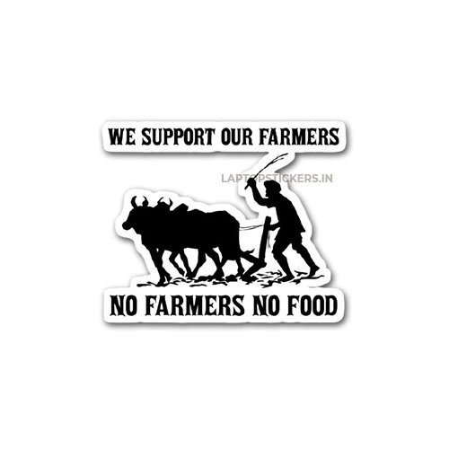 KaaHego Map No Farmer No Food Sticker for Tractor, Car, Jeep,Thar2020_White  (58cmX40cm) : Amazon.in: Car & Motorbike