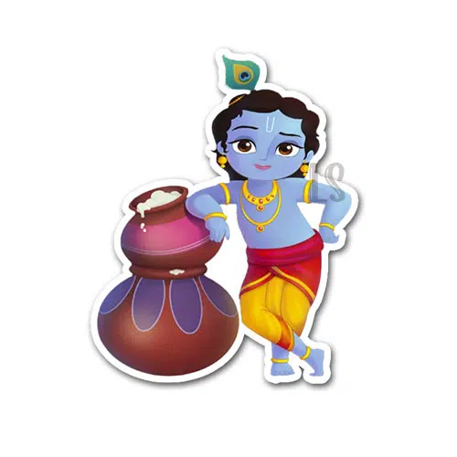 Bal Gopal Lord Krishna Sticker